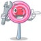 Mechanic cute lollipop character cartoon