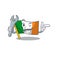 Mechanic flag ireland mascot the character shape