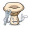 Mechanic milk mushroom mascot cartoon