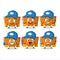 mechanic orange binder clip cute mascot character with pliers
