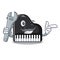 Mechanic piano mascot cartoon style