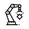 Mechanic Robot Transportation Crane Vector Icon