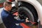 Mechanic tuning aligner for wheel alignment