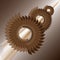 Mechanical abstract background. Stylized images of gears