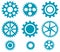 Mechanical Cogs and Gear Wheel Set as Vector Set