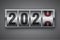 Mechanical counter showing 2020