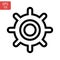 Mechanical Factory Engineering Vector Line Icons