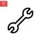 Mechanical Factory Engineering Vector Line Icons