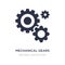 mechanical gears icon on white background. Simple element illustration from Other concept