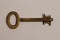 Mechanical lock switch. Key made of brass.