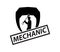 Mechanical logo, gear shield and wrench, simple trendy, for company and website