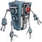 Mechanical Machine Robot Android Isolated