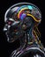 Mechanical Mind in Vibrant Colors AI Generated