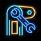 Mechanical Repair neon glow icon illustration