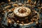 Mechanical symphony: Witness a mesmerizing display of clockwork machinery orchestrated into a symphony of gears, springs, and