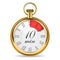 Mechanical watch timer 10 minutes
