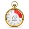 Mechanical watch timer 15 minutes