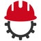 Mechanics Engineering Raster Icon Flat Illustration