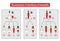 The mechanism of inheritance of hemophilia. Infographics. Vector illustration on background