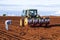 Mechanized planting of peanuts on a farm in Herculandia County