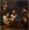 Mechelen - Paint of The Adoration of the Shepherts from year 1669 by Erasmu Quellinus II of St. Rumbold\'s cathedral