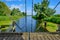 Mecklenburg River Landscape near Nehringen, Mecklenburg-Western Pomerania, Germany