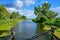 Mecklenburg River Landscape near Nehringen, Mecklenburg-Western Pomerania, Germany