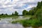 Mecklenburg river landscape near Nehringen, Mecklenburg-Western Pomerania, Germany