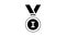 medal athlete winner award glyph icon animation