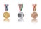 medal collection. Vector illustration decorative design