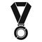 Medal exam icon simple vector. Study final