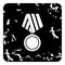 Medal of honor icon, grunge style
