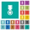 Medal solid square flat multi colored icons