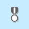 Medal sticker icon. Simple thin line, outline vector of web icons for ui and ux, website or mobile application