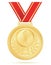 Medal winner sport gold stock vector illustration