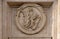 Medallion Justice on the Palazzo Montecitorio, seat of the Italian Chamber of Deputies in Rome