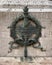 Medallion on the monumental sculpture of Luigi Galvani in the Luigi Galvani Square in Bologna, Italy.