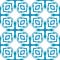 Medallion seamless pattern. Blue energetic boho