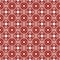 Medallion seamless pattern. Maroon symmetrical