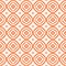 Medallion seamless pattern. Orange imaginative