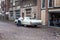 Medemblik, Holland, 08.21.2015: Retro car on the street in a small cozy European city