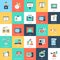 Media and Advertising Flat Vector Icons