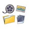 Media Cassette, film, folder, pictures