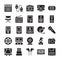 Media and Entertainment Glyph Icons