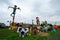 MEDIA, PENNSYLVANIA - October 11, 2020: The Pumpkinland Display at Linvilla Orchards is Up in Celebration of Autumn and Halloween
