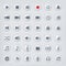 Media player control buttons collection