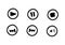 Media player music keys icon