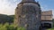 Mediaeval defensive Goncharska tower in Kamianets-Podilskyi city, Ukraine