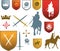 Mediaeval icons and emblems