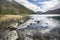 Medial Multinskiye lake, Altai mountains landscape